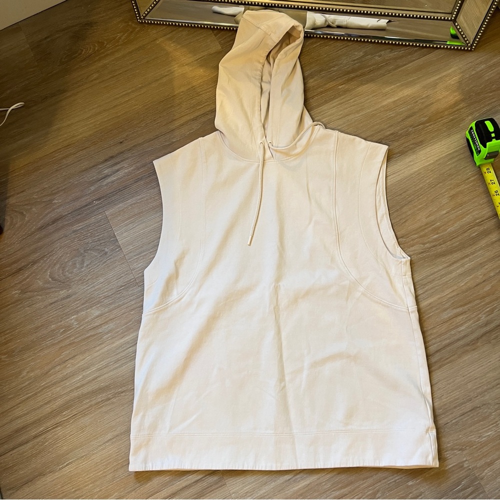 Athleta Sundown Sweatshirt Tank Cream Size M - Picture 5 of 8